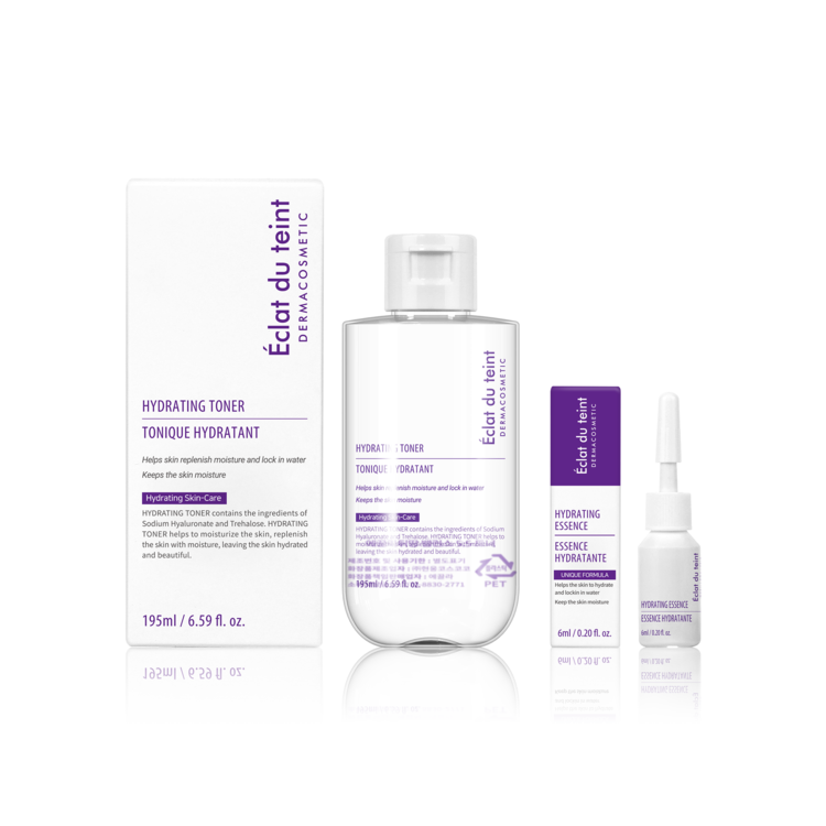 Eclat du Teint Hydrating Toner 195 ml & Hydrating Essence 6 ml Set
