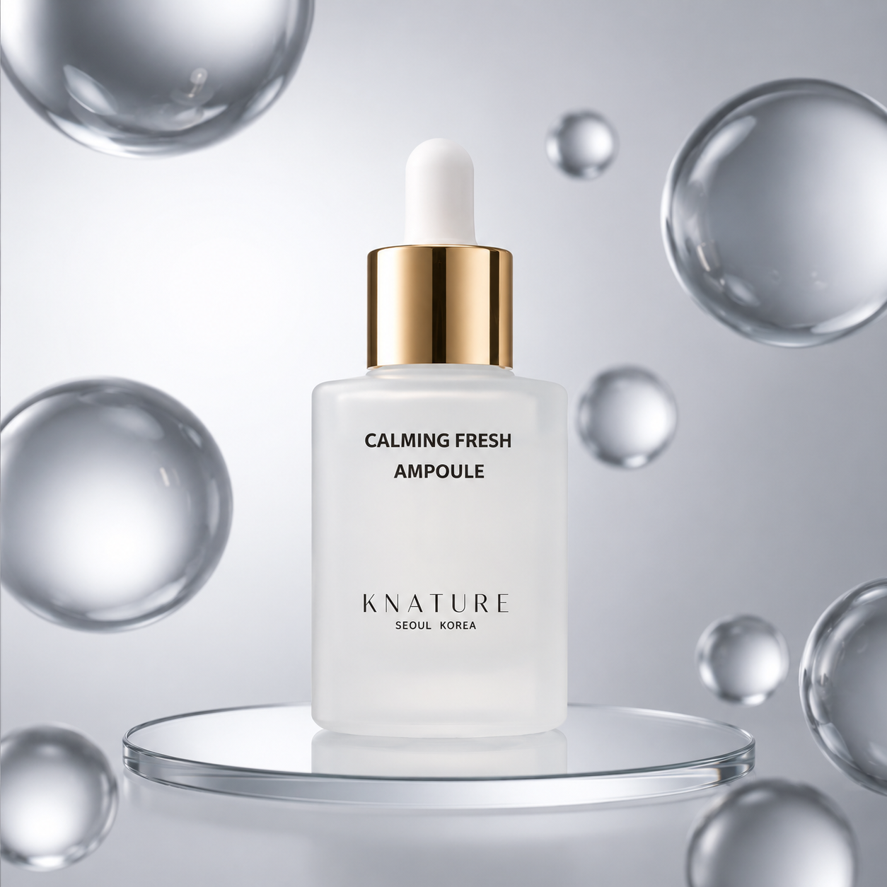 KNATURE Calming Fresh Ampoule | Soothing Korean Face Serum for Sensitive & Acne-Prone Skin